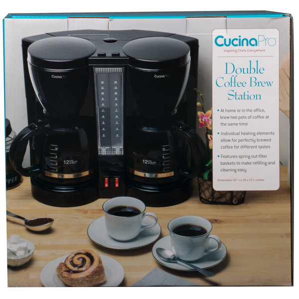 CucinaPro Specialty Electrics Double Carafe Coffee Maker & Reviews